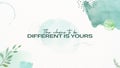 Pastel Green Watercolor Motivational Dekstop Wallpaper