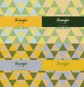 Pastel Green, Yellow, and Grey Geometric Mix - Four Pack Royalty Free Stock Photo