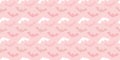 Pastel halloween bat seamless repeat pattern vector background Royalty Free Stock Photo