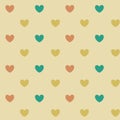 Pastel heart seamless pattern background