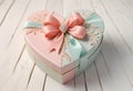 Pastel Heart Shaped Gift Boxes, Generative AI