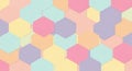 Pastel Hexagon Pattern Background Royalty Free Stock Photo