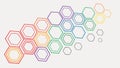 Pastel Hexagonal Grid Geometric Backdrop, vector design Generative AI Royalty Free Stock Photo