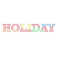 Pastel Holiday Wording Design