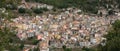 Pastel houses on hillside Royalty Free Stock Photo