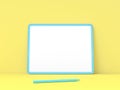 Pastel idea concept. tablet mockup Royalty Free Stock Photo