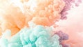 Pastel inks create a dreamy, abstract cloudscape as they swirl and blend in water, perfect for backgrounds Royalty Free Stock Photo