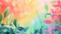 Pastel Leaves, Spring Background Royalty Free Stock Photo
