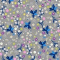 Pastel Liberty flower seamless pattern ,elegant gentle trendy i