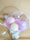 pastel macaron balloon bouquet for graduation gift Royalty Free Stock Photo