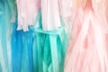 Pastel color ribbons abstract background.