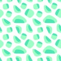Pastel mint, blue and green vector seamless pattern with geometric shapes. Abstract background for printing brochure, poster, Royalty Free Stock Photo