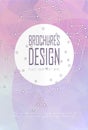 Pastel Network: Modern Brochure Design Template Royalty Free Stock Photo