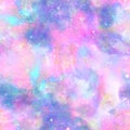 Pastel Night Galaxy Explosion Print