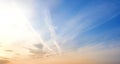 Pastel orange dawn sky background Royalty Free Stock Photo