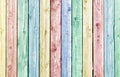 Pastel painted old weathered wood planks Royalty Free Stock Photo