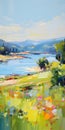 Pastel Painting Of Lake By Cai Mcshanes - Colorful Compositions