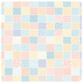 Pastel Patchwork Quilt Texture Background Royalty Free Stock Photo