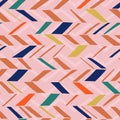 Pastel pattern with chevron geometric background colorful scandinavian art decoration wallpaper repeated good for fashion textile Royalty Free Stock Photo