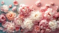 Pastel Peonies in Bloom: Perfect Floral Backdrop for Weddings, Luxury Branding, and Decor