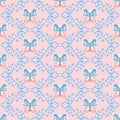 Pastel Pink And Blue Pretty Repeat Pattern Royalty Free Stock Photo