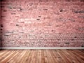 pastel pink brick wall texture Royalty Free Stock Photo