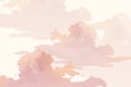 Pastel pink cloud background