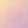Pastel Pink Glowing Mandala Design on Soft Background Royalty Free Stock Photo