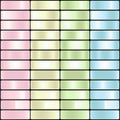 Pastel Pink Lemon Mint and Sky Blue Gradient Palette Royalty Free Stock Photo