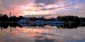 Nautical Marina Sunrise Seascape. Australia