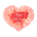 Pastel Pink Origami Heart Royalty Free Stock Photo