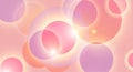 Pastel Pink and Purple Circular Abstract Background with Soft Glow Royalty Free Stock Photo