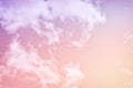 Pastel Pink & Purple Clouds Royalty Free Stock Photo
