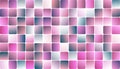 Pastel Pink Squarel Mosaic Trendy Banner Design