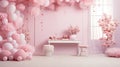 pastel pink studio background Royalty Free Stock Photo