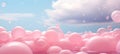 Pastel pink watercolor background with ethereal blur, whimsical bubbles, and delicate bokeh elements