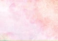 Pastel pink watercolor ink brush paper background Royalty Free Stock Photo