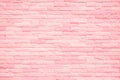 Pastel pink and white brick wall texture background. Brickwork pattern stonework flooring interior stone old clean concrete grid Royalty Free Stock Photo