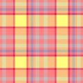 Pastel pink yellow blue checkered diamond tartan plaid seamless pattern texture