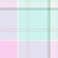 Pastel plaid pattern background. Delicate pink, blue, and cream hues create a soft, versatile texture for design, web, or print Royalty Free Stock Photo