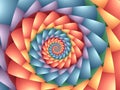 Pastel Psychedelic Rainbow Spiral Background