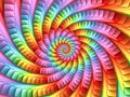 Pastel Psychedelic Rainbow Spiral Background