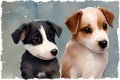 Pastel Pups - Adorable Nursery Artwork
