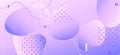 Pastel Purple Poster. Violet Geometric Concept. Royalty Free Stock Photo