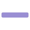 Pastel purple rounded rectangle shape on white background Royalty Free Stock Photo