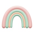 Pastel Rainbow Arch Illustration Royalty Free Stock Photo