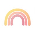 Pastel Rainbow Arch Illustration Royalty Free Stock Photo