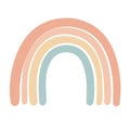 Pastel Rainbow Arch Illustration Royalty Free Stock Photo