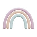 Pastel Rainbow Arch Illustration Royalty Free Stock Photo