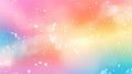Pastel Rainbow Bokeh Background with Sparkling Lights Royalty Free Stock Photo